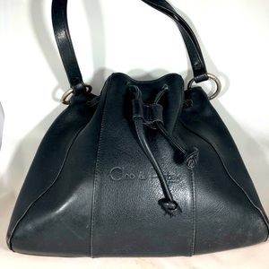 Cleo & Patek Black Leather Handbag